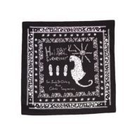 LEOPARD BANDANA -BLACK-