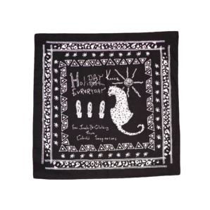LEOPARD BANDANA -BLACK-