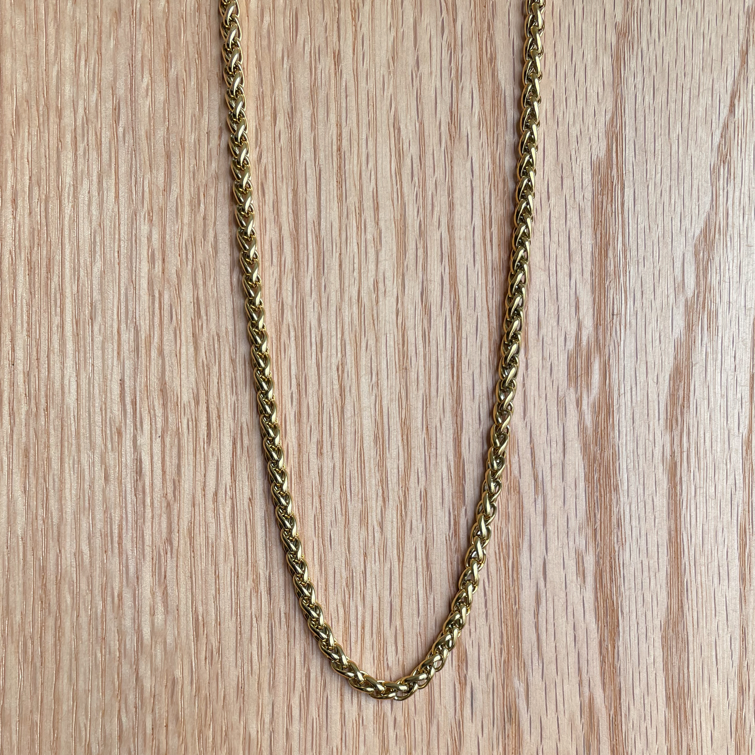 ステンレスブレスレット コアーナチェーン 20+5cm チェーン ブレスレット コアーナ Stainless Coreana Gold Chain  ゴールド ステンレス