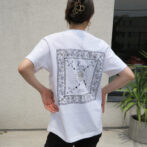 white graphic t-shirt