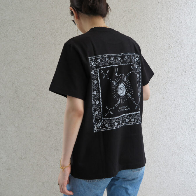 black graphic t-shirt