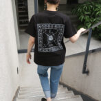 black graphic t-shirt