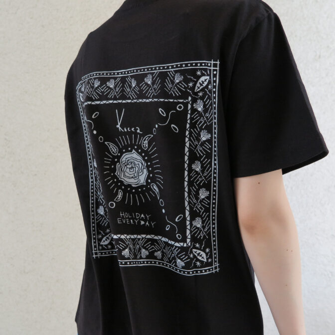 black graphic t-shirt