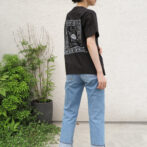 black graphic t-shirt