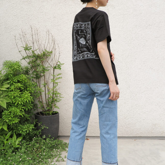 black graphic t-shirt