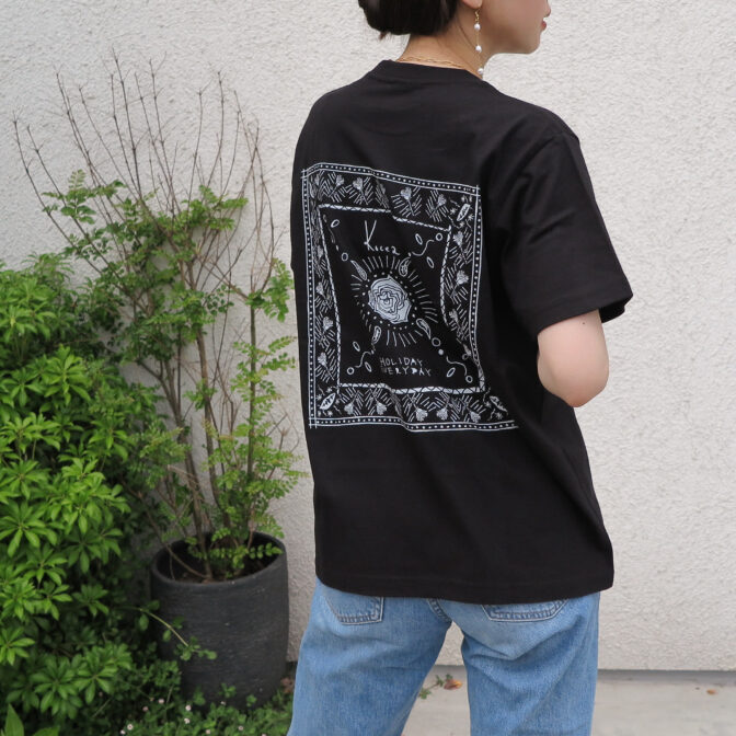 black graphic t-shirt