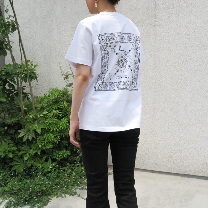 white graphic t-shirt