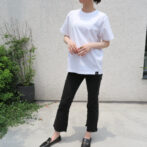 white graphic t-shirt
