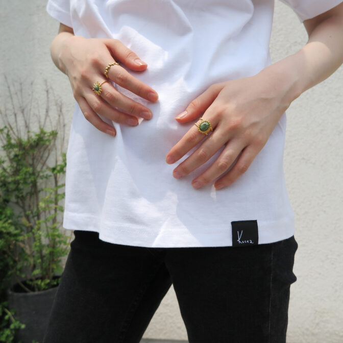 white graphic t-shirt