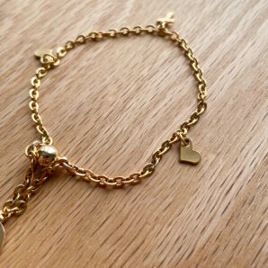 【HRATS & CROSS】GOLD BRACELET [SURGICAL STAINLESS]