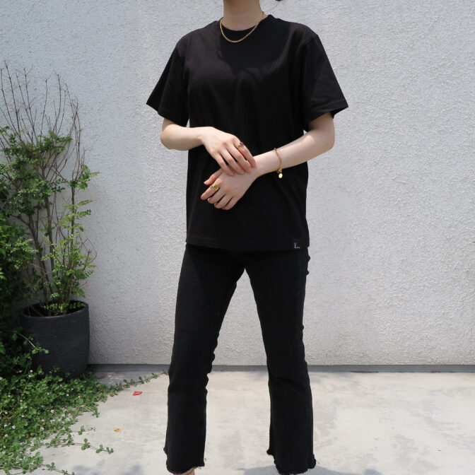 black t-shirt