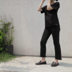 black t-shirt