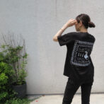 black t-shirt