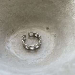 ROPE SILVER RING [STAINLESS STEEL]
