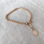 a pink gold bracelet