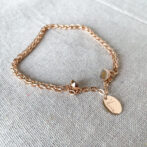 a pink gold bracelet