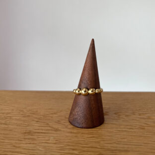 BUBBLE GOLD RING [STAINLESS STEEL]