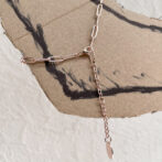 pink gold anklet
