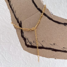 GOLD DOT-CHAIN ANKLET [SURGICAL STAINLESS]