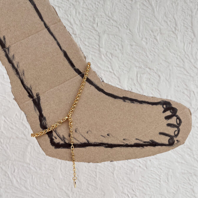 gold anklet