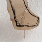 pink gold anklet