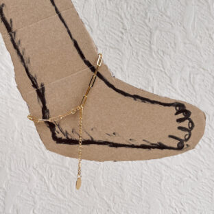 GOLD SLIM-CHAIN ANKLET [SURGICAL STAINLESS]