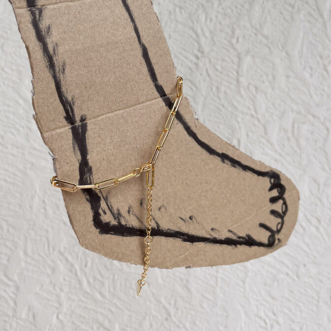 gold anklet