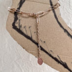 pink gold anklet