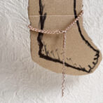 pink gold anklet