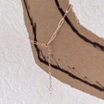 pink gold anklet