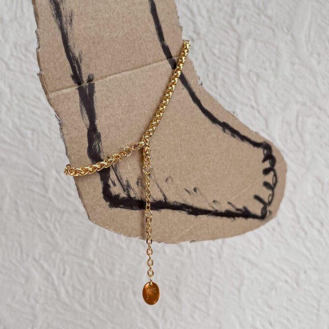 gold anklet