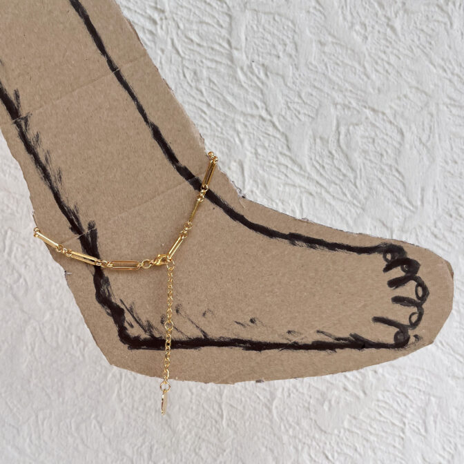 gold anklet