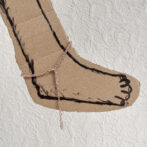 pink gold anklet