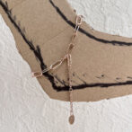 pink gold anklet